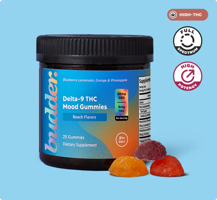 Joy Organics Budder Delta 9 THC Moon Gummies - Beach Flavors