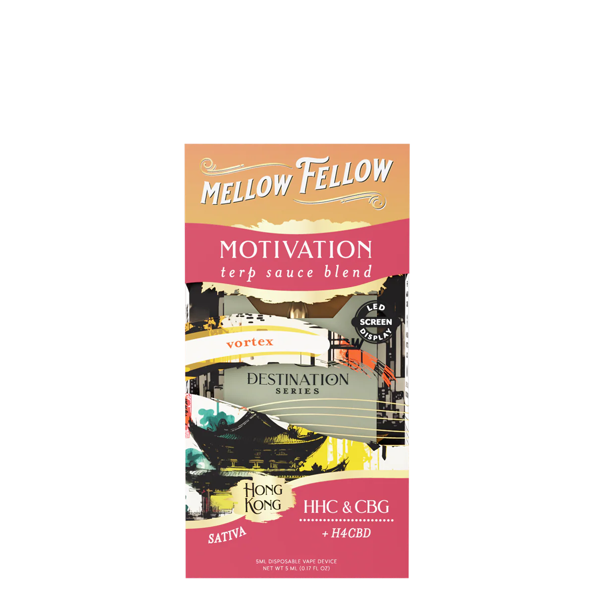 Mellow Fellow Motivation Blend Terp Sauce 5ml Disposable Vape - Vortex (Sativa)