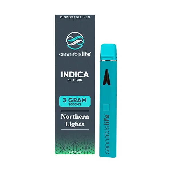 Cannabis Life 3g D8 CBN Disposable Pen northern lights