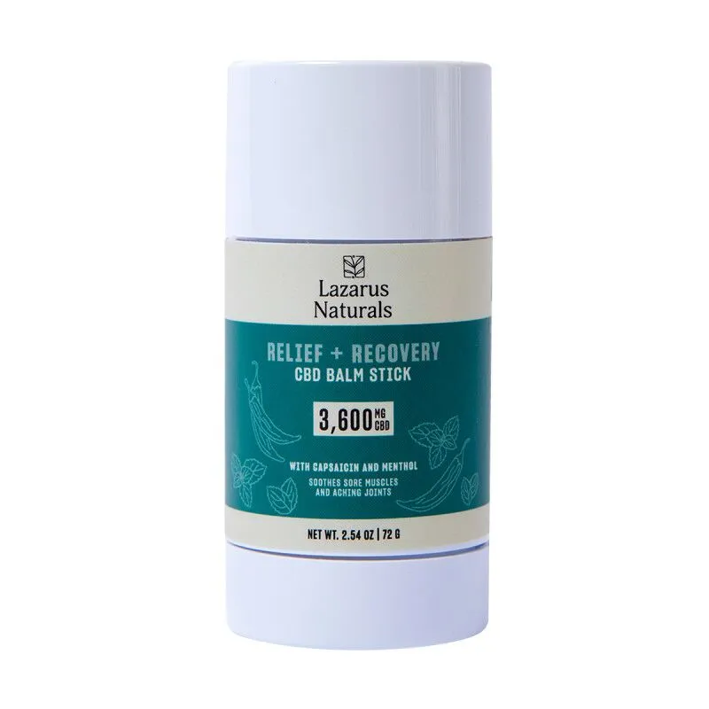 Lazarus Naturals - CBD Topical - Full Spectrum Relief + Recovery Balm Stick -3600mg
