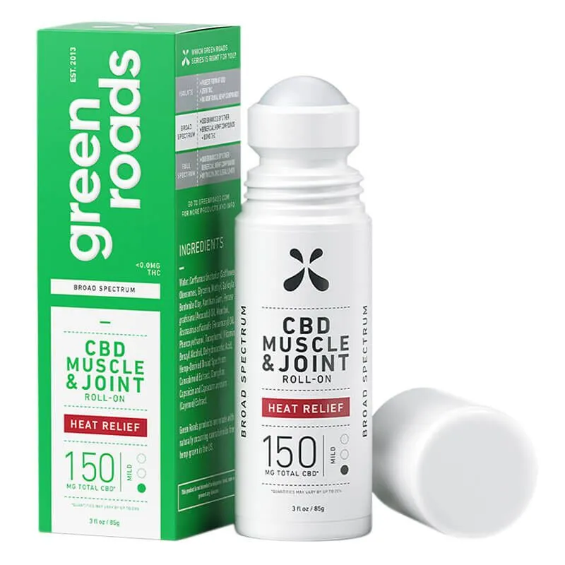 CBD Muscle & Joint Roll-On - Heat Relief - Green Roads