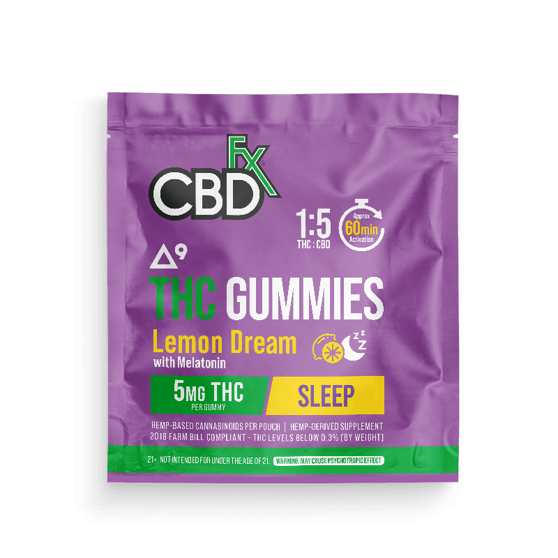 THC Gummies + CBD - Lemon Dream Indica - 1ct - CBDfx