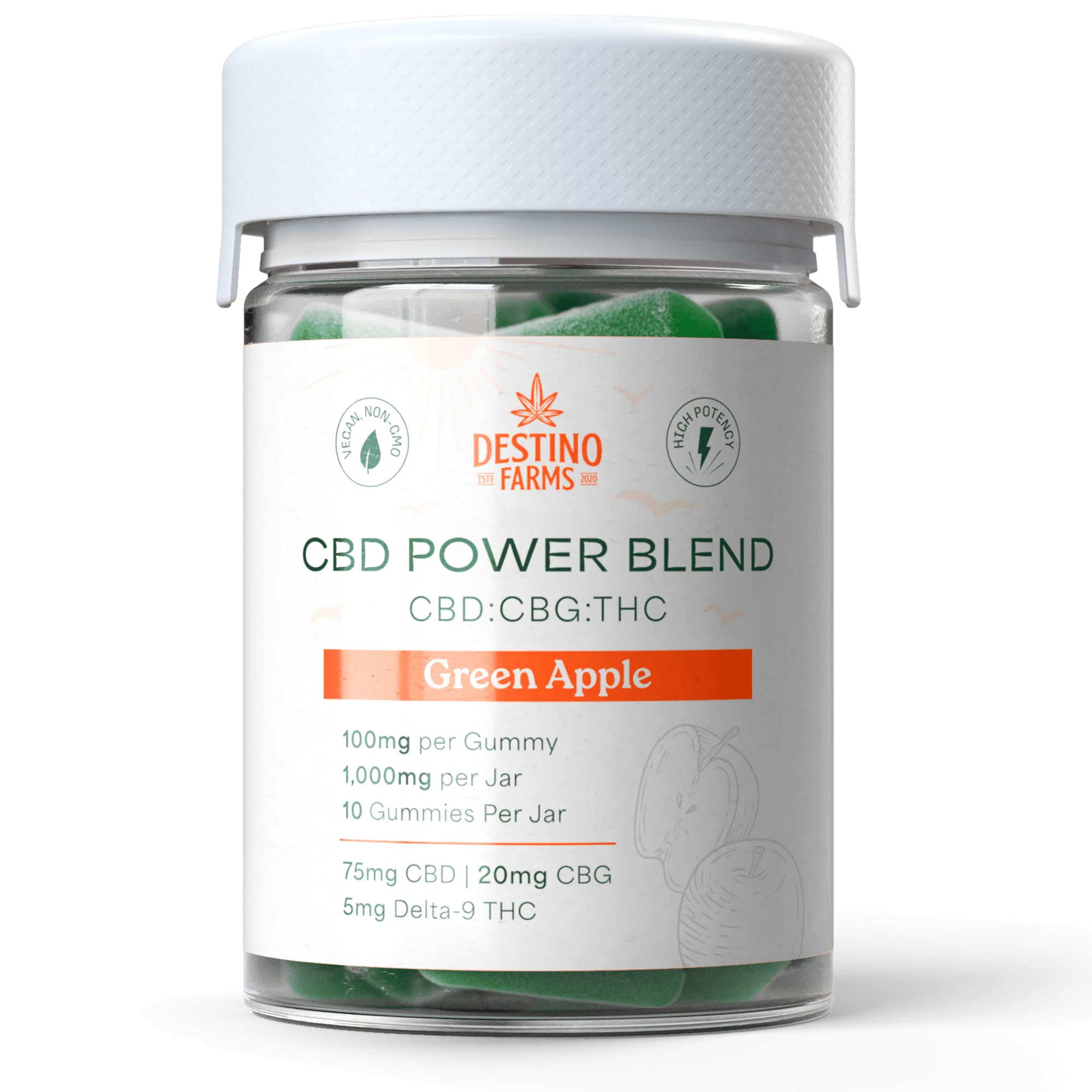 Destino Farms CBD Power Blend Gummies 630mg - Image 3