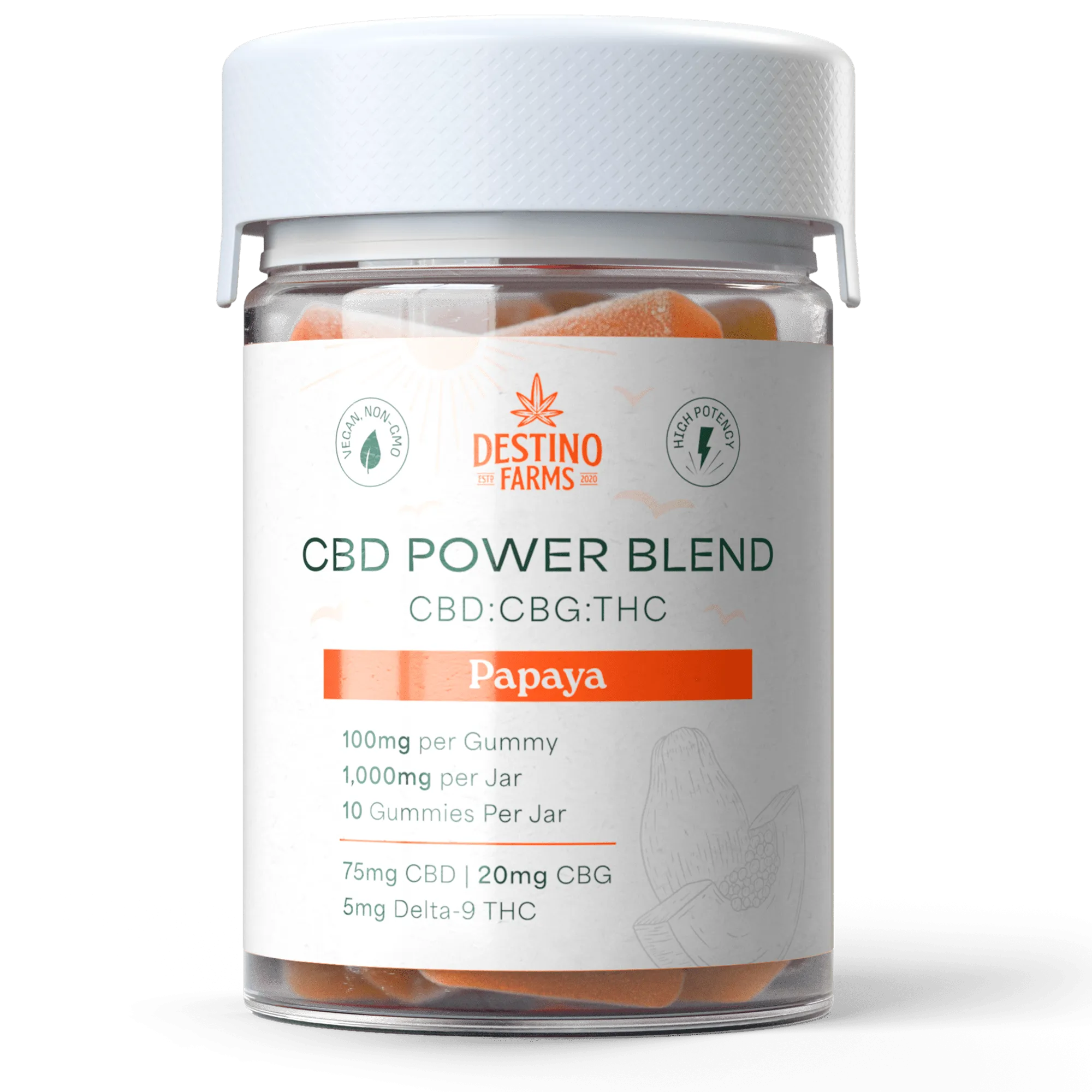 Destino Farms CBD Power Blend Gummies 630mg - Image 2