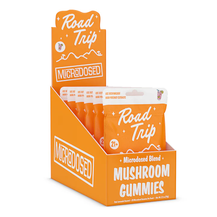 MICRODOSED Mushrooms Gummies - Pink Lemonade By Road Trip
