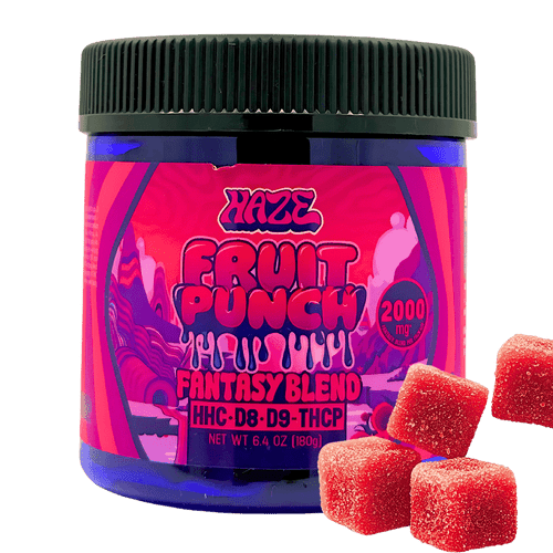 Haze Fantasy Blend Gummies Fruit Punch – Hybrid 2000mg