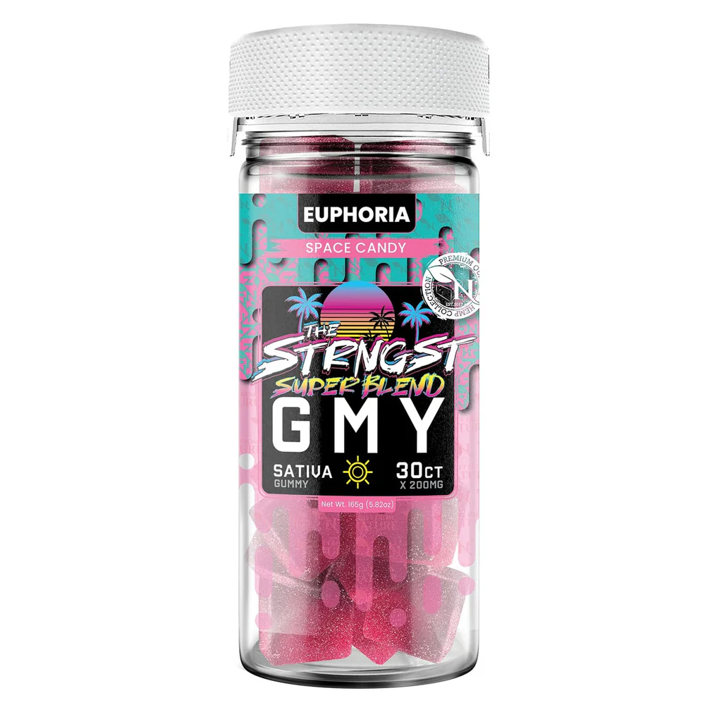 Strngst Super Blend gummies Space Candy sativa jar 30ct 200mg