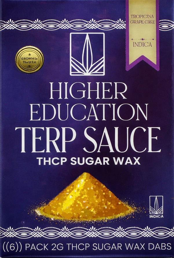 Higher Education THCP Sugar Wax Tropicana Grape Cake Indica 2g