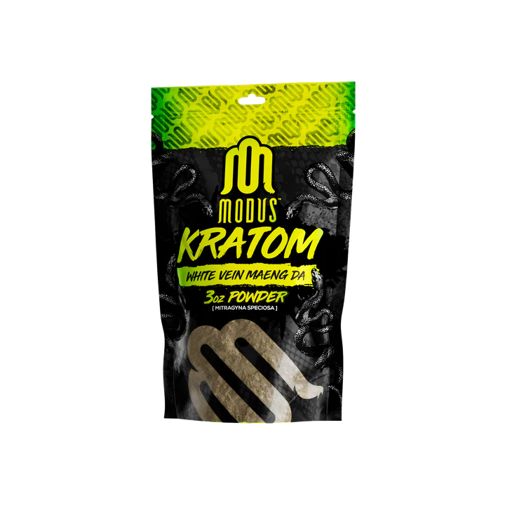 Modus Kratom Powder Indo 3 oz White Vein Maeng Da