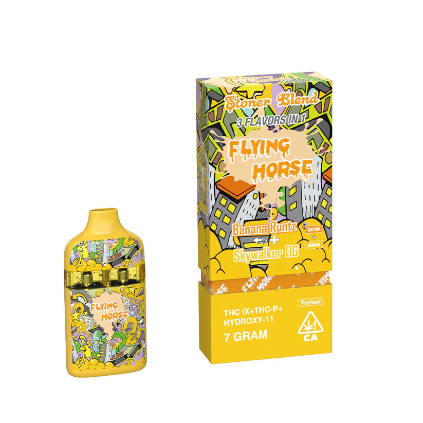 Flying Horse Stoner Blend Disposable 7g THCA THCP Hydroxy 11 Banana Runtz Skywalker OG
