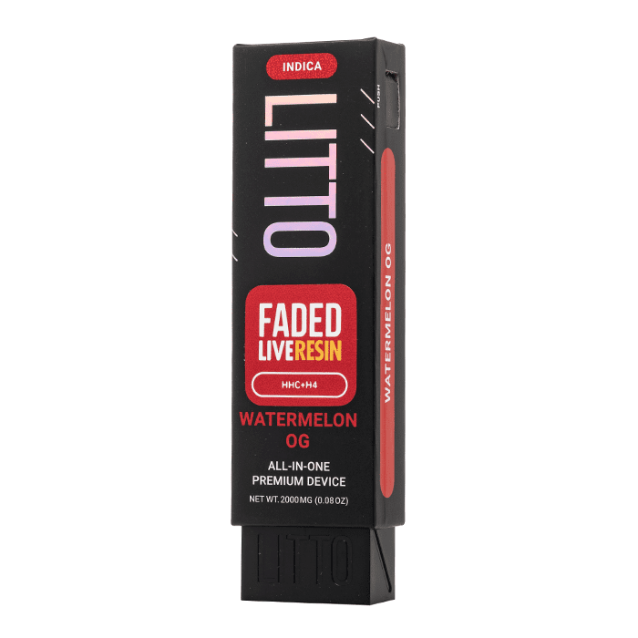 LITTO Faded Blend Live Resin Disposable 2G Watermelon OG Indica