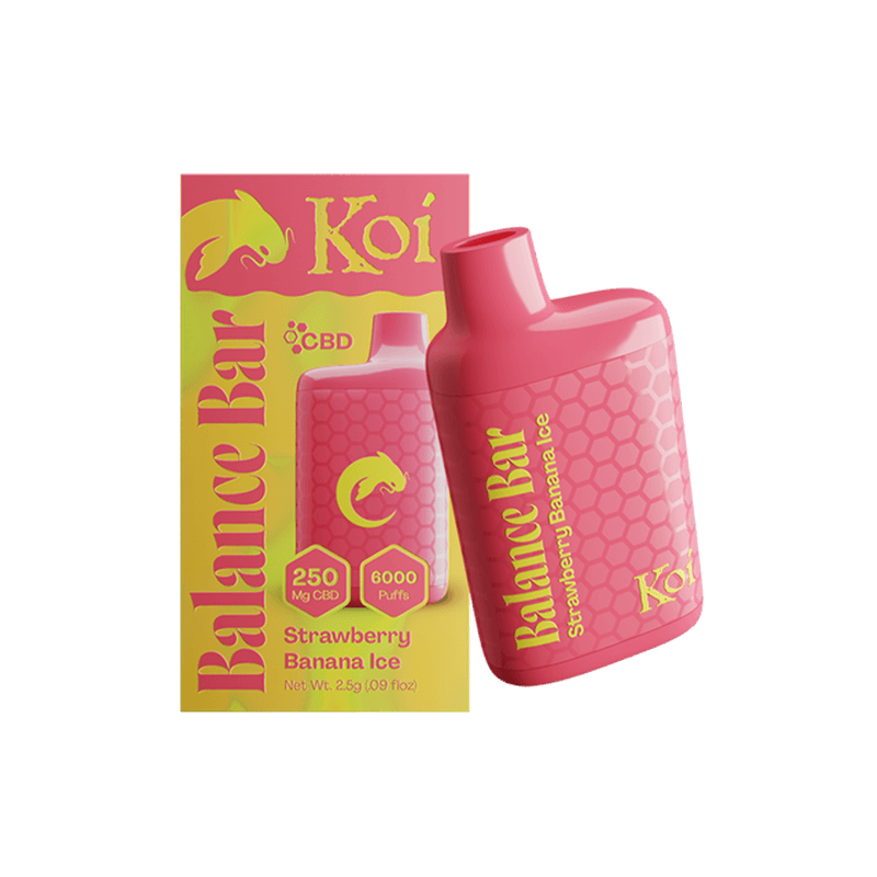 Koi CBD - CBD Vape Pen - Balance Bar - Strawberry Banana Ice