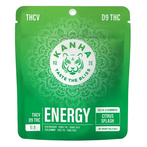 KANHA FX Energy Gummies 1-1 D9 THC THCV - Citrus Splash