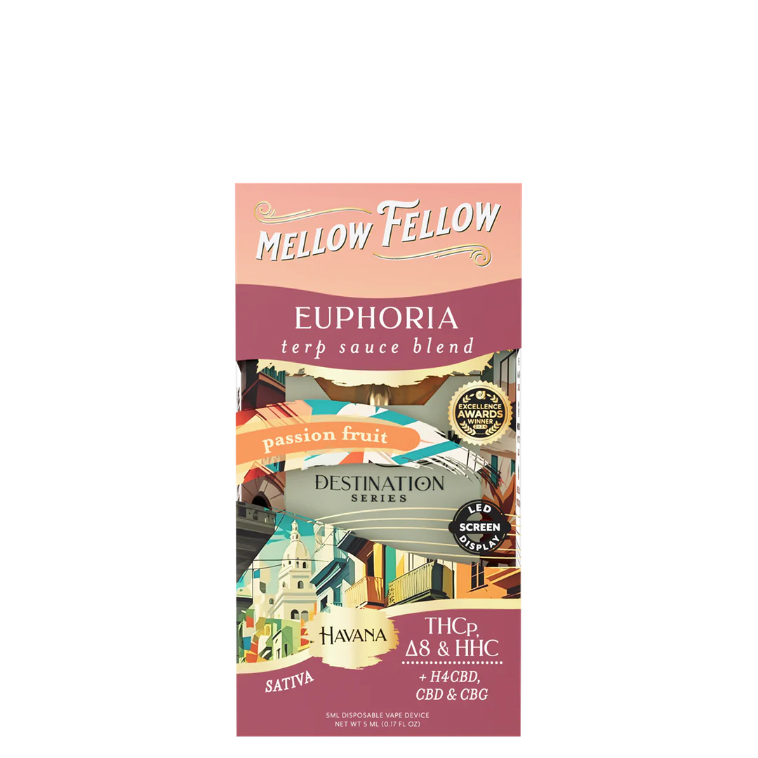 Mellow Fellow’s Euphoria Terp Sauce Vape Passion Fruit Sativa