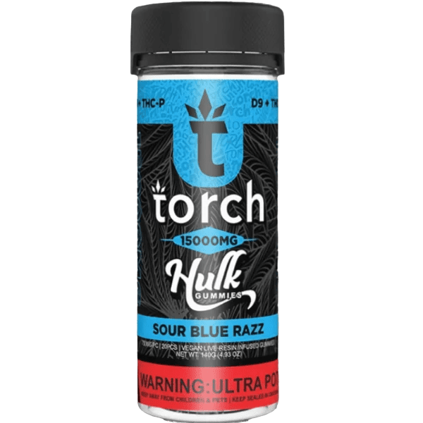 Torch Live Resin D9 + THCP Hulk Gummies 15000mg