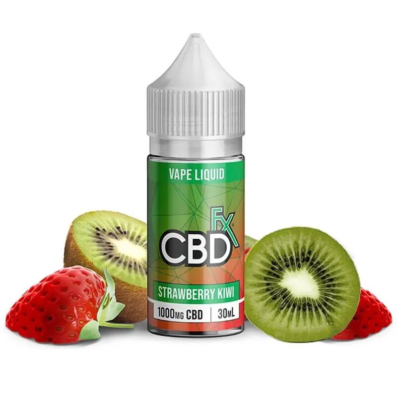 CBDfx - CBD Vape Juice - Strawberry Kiwi - 1000mg