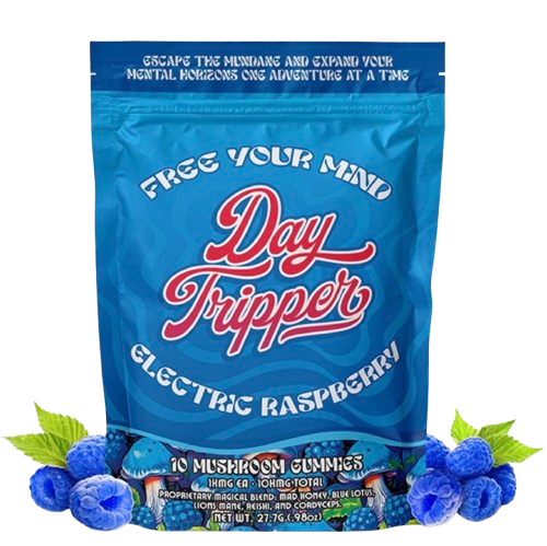 DayTripper Legal Psychedelics Mushroom Gummies 10ct Electric Raspberry