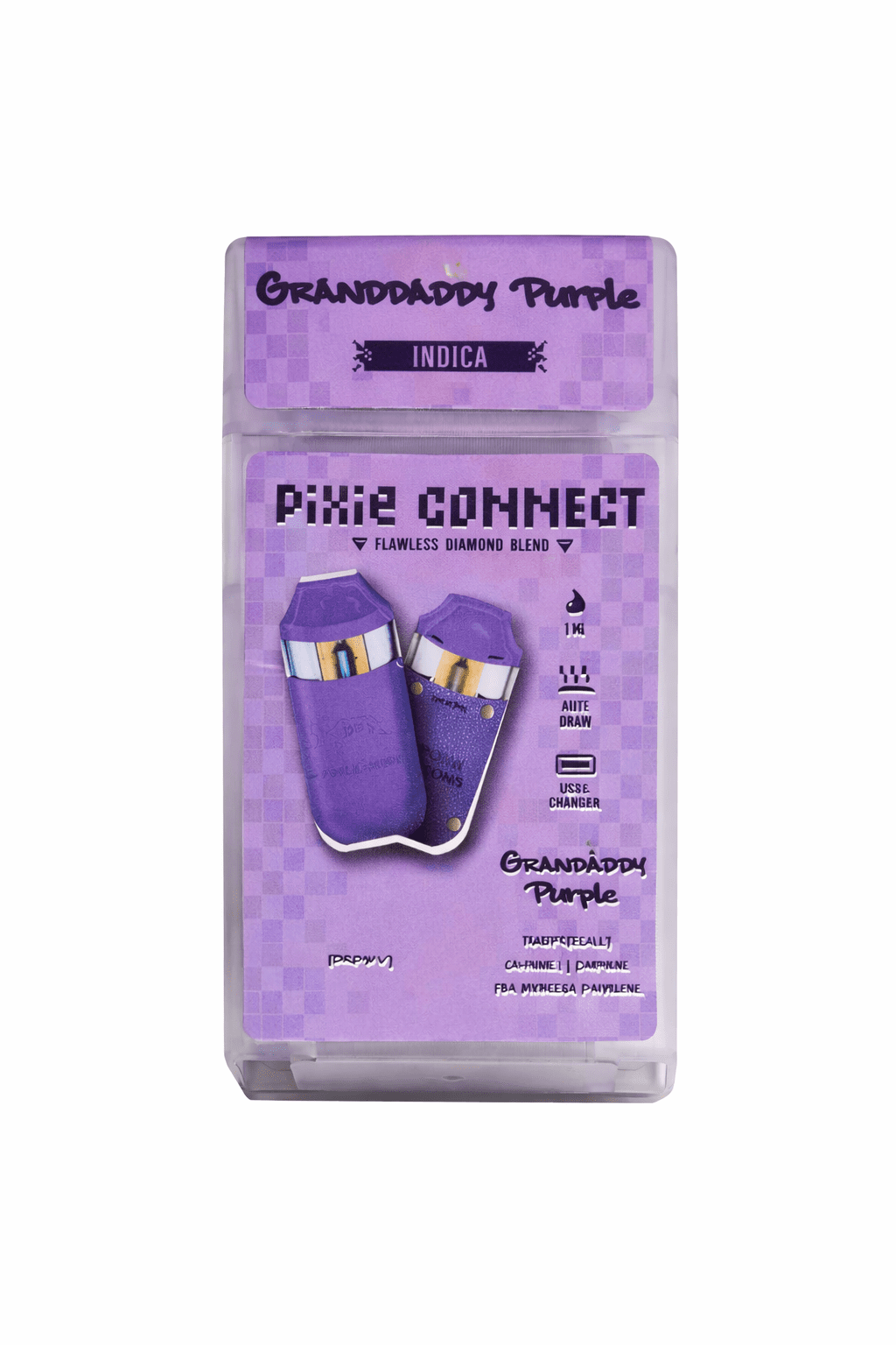 Pixie Connect Flawless Diamond Disposable Grandaddy Purple Indica 1g