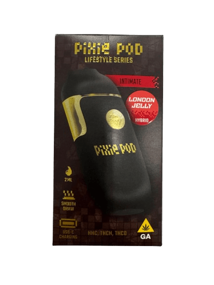 Pixie Pod Lifestyle Series disposable vape 2ml London Jelly hybrid