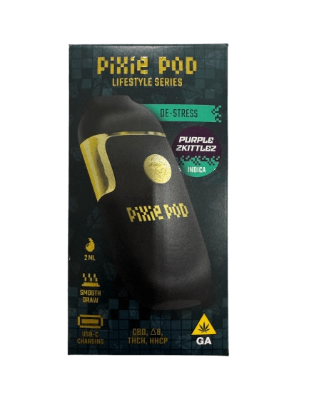 Pixie Pod Lifestyle Series disposable vape 2ml Purple Zkittlez indica