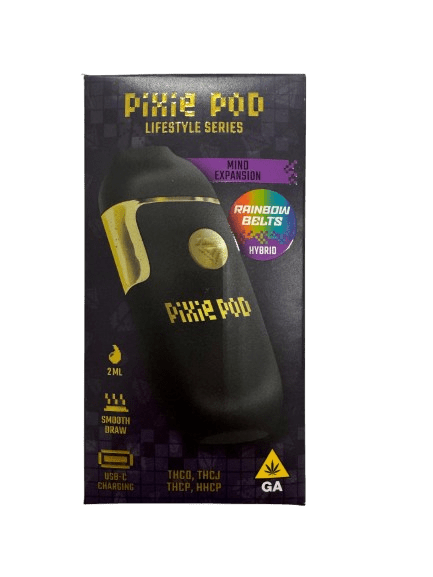 Pixie Pod Lifestyle Series disposable vape 2ml Rainbow Belts hybrid
