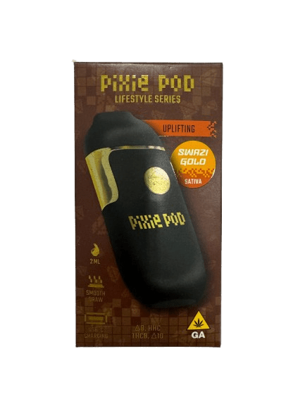 Pixie Pod Lifestyle Series disposable vape 2ml Swazi Gold sativa