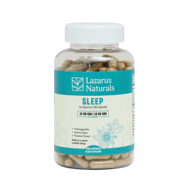Full Spectrum CBD Capsules for Sleep with CBN - Lazarus Naturals - Image 2