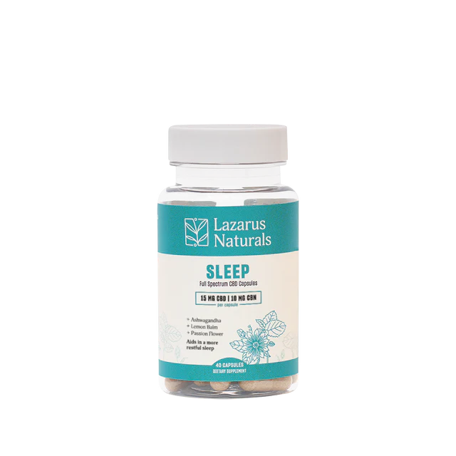 Full Spectrum CBD Capsules for Sleep with CBN - Lazarus Naturals