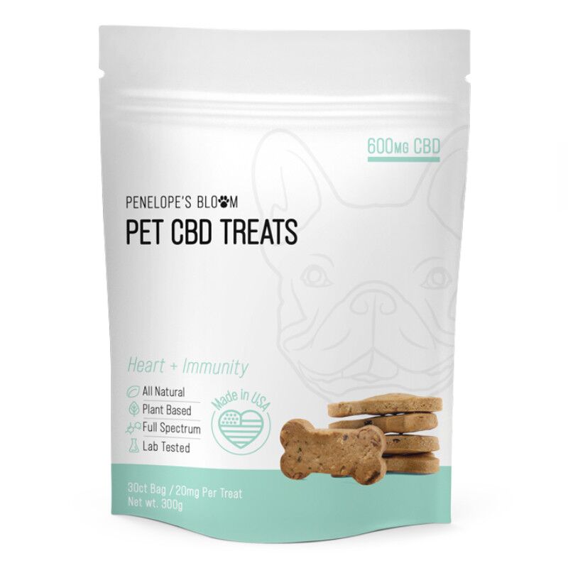 Penelope's Bloom - CBD Pet Edible - Heart + Immunity Treats - 600mg Front