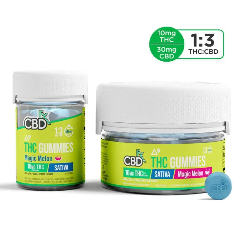 THC Gummies + CBD – Magic Melon Sativa – CBDfx