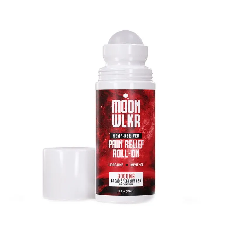 Moonwlkr - CBD Topical - Lidocaine & Menthol Pain Relief Roll-On - 3000mg