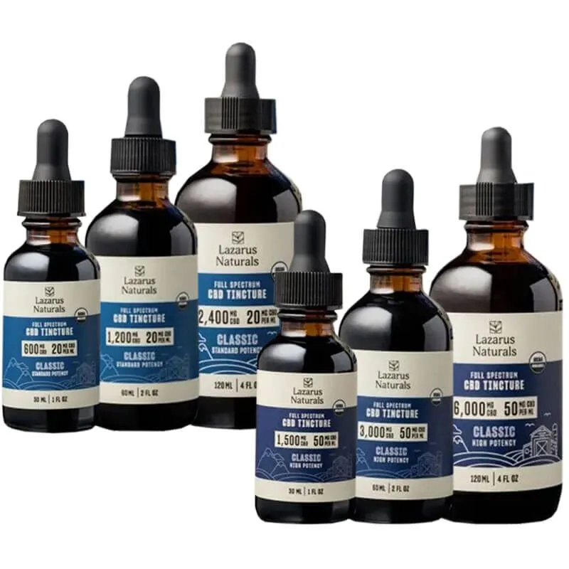 Full Spectrum Classic CBD Oil Tincture - Lazarus Naturals