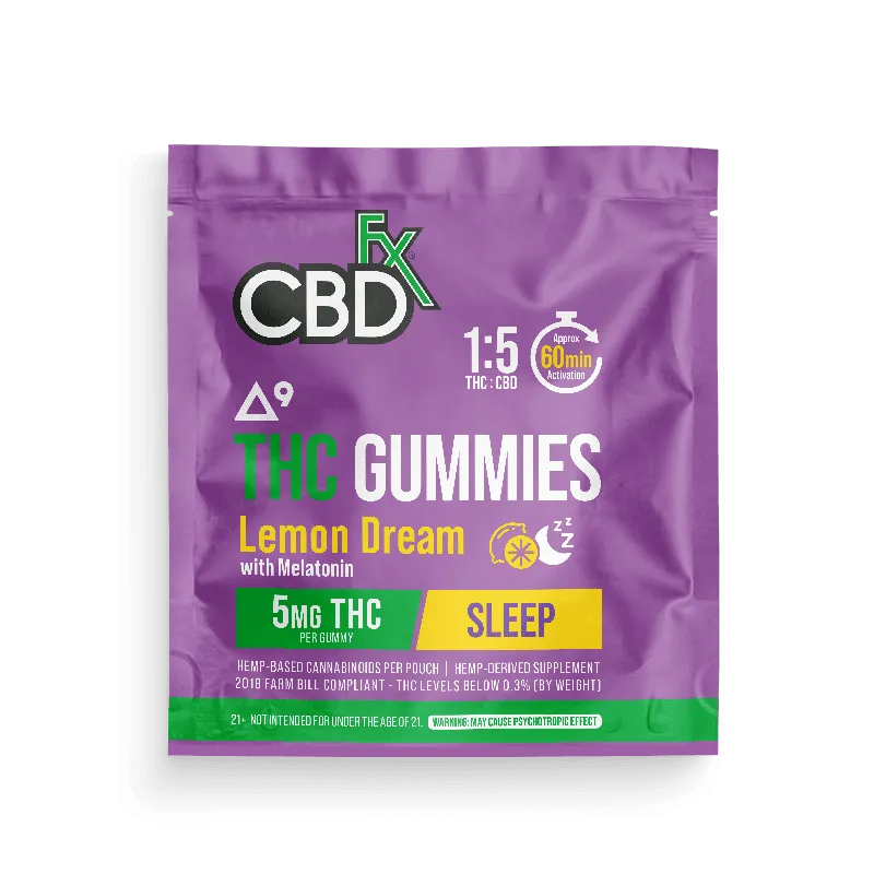 THC Gummies + CBD - Lemon Dream Indica - 1ct - CBDfx