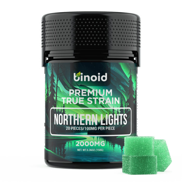 Binoid True Strain Gummies 200mg - Northern Lights