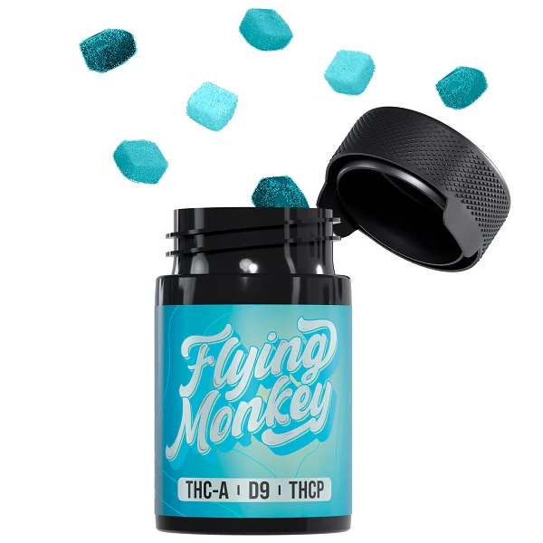 Flying Monkey THC-A Gummies THCA+D9+THCP 1000mg blue dream