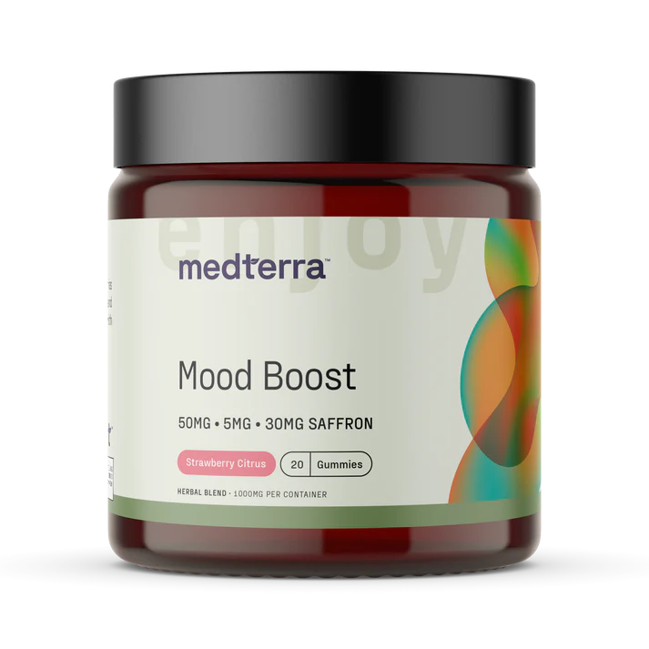 Medterra Mood Boosting Gummies 58mg Full Spectrum Blend Strawberry Citrus