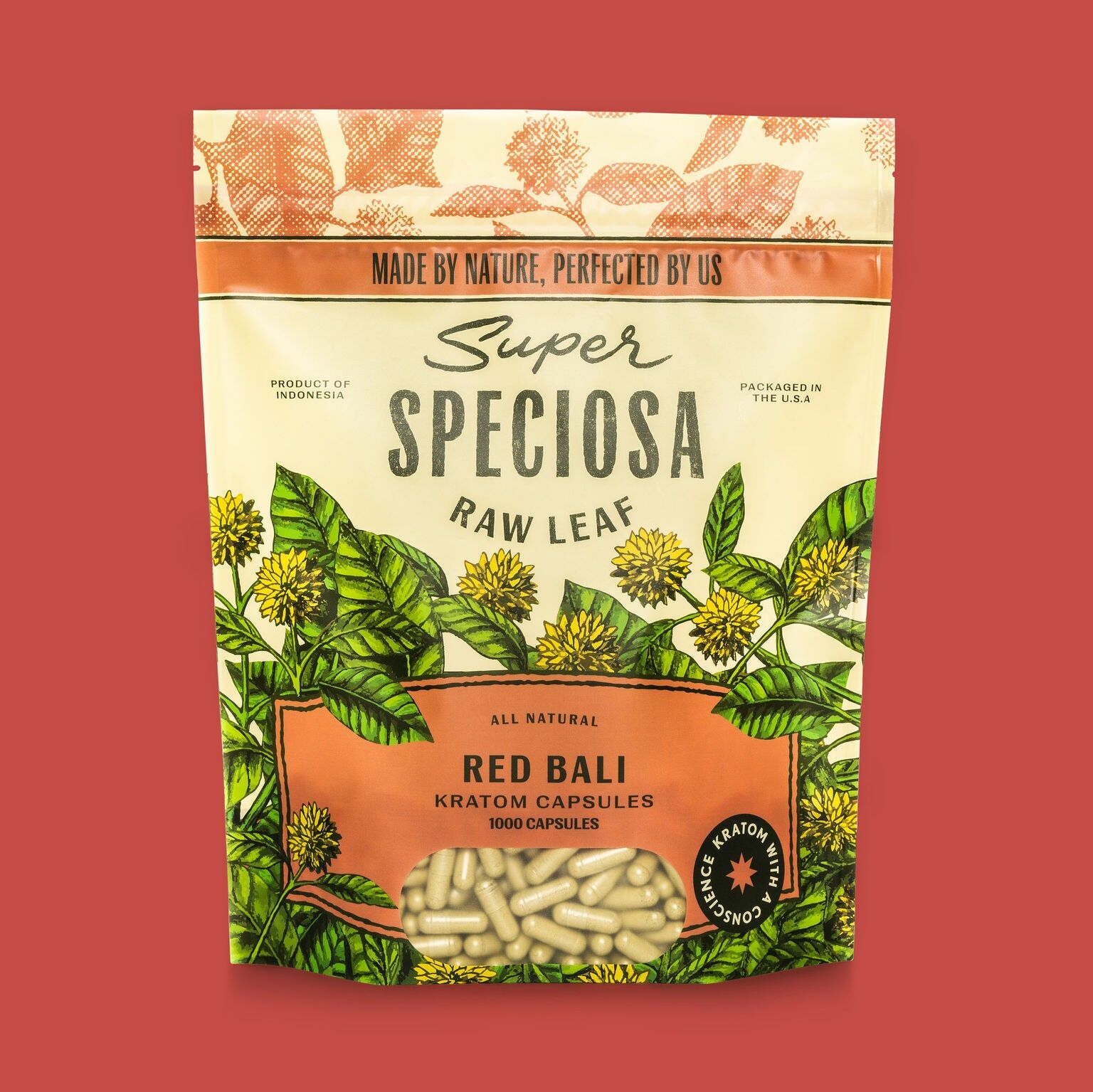 Super Speciosa Red Bali Kratom Capsules - Image 3