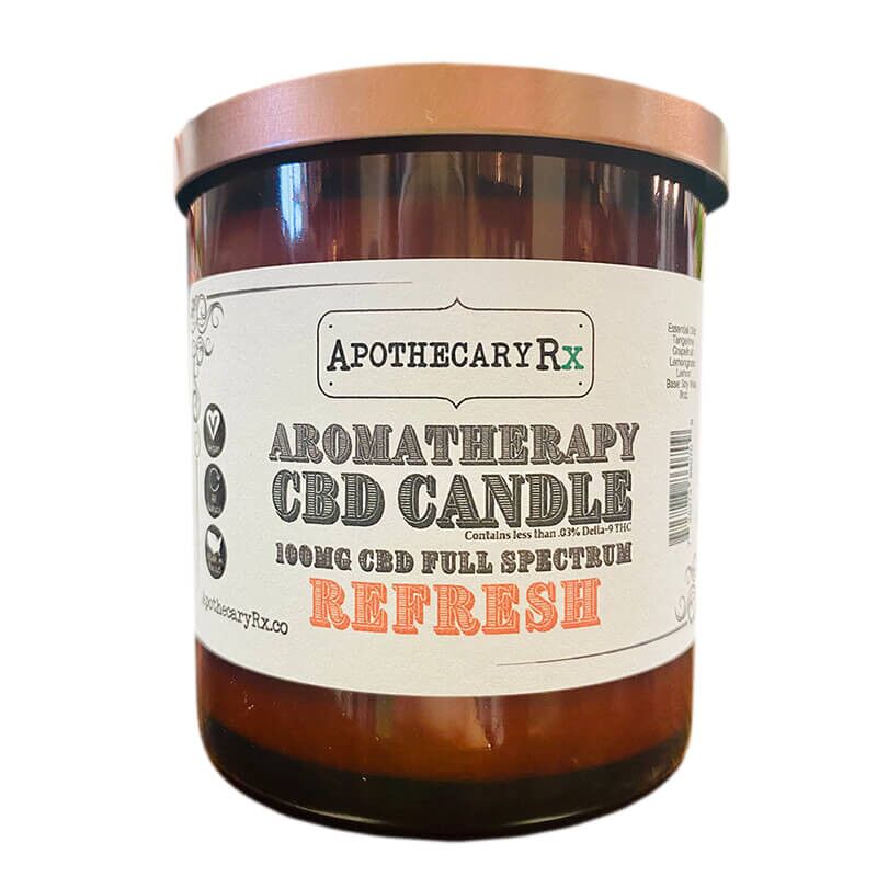 Full Spectrum CBD Candle - Refresh - Apothecary Rx