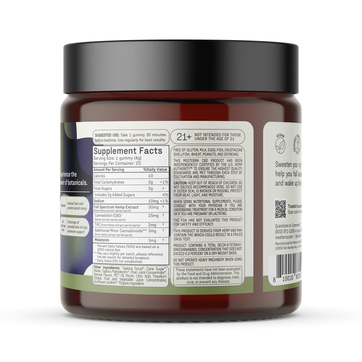 medterra-Full Spectrum CBD + Delta 9 THC Gummies – Mixed Berry