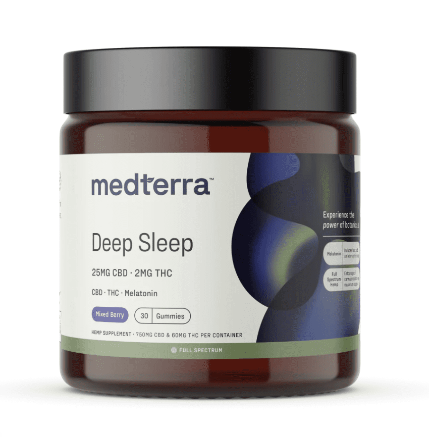 Medterra - Delta 9 Edible - True Full Spectrum Delta-9 THC Mixed Berry Gummies - 25mg