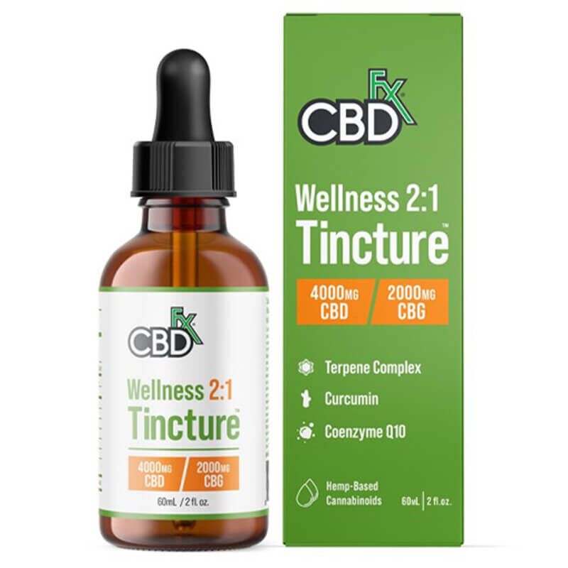 CBD Oil - CBG + CBD 2:1 Wellness Tincture - CBDfx
