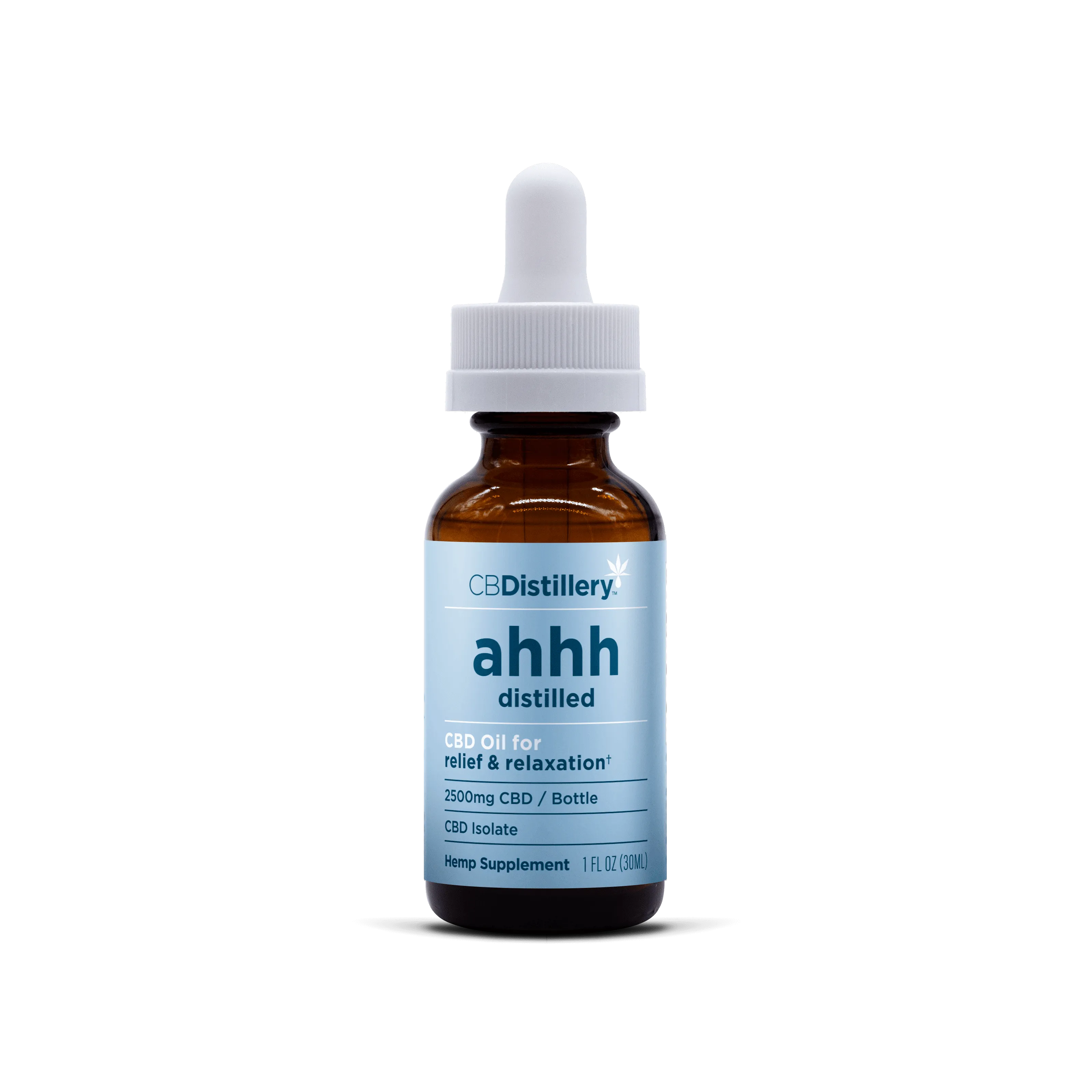 Relief + Relax CBD Isolate Oil Tincture - CBDistillery 2500