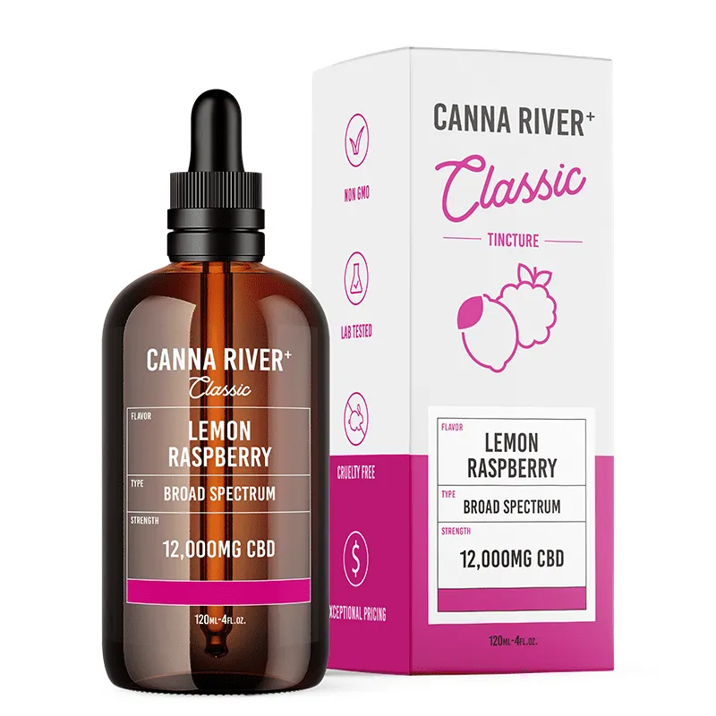 Classic CBD Oil Tincture - Lemon Raspberry - Canna River - Image 3