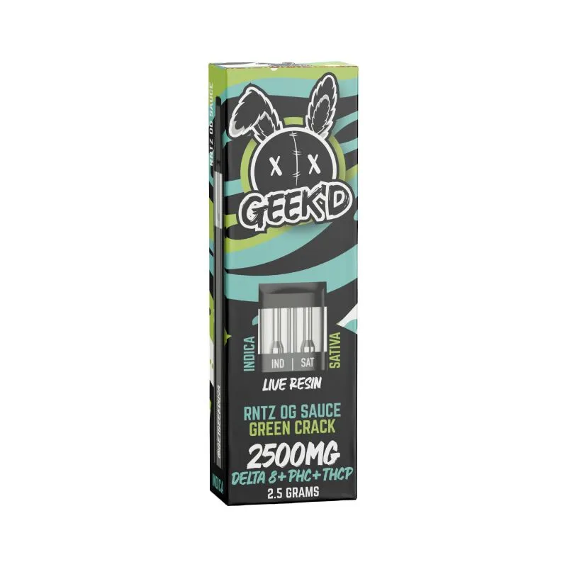 RNTZ OG Sauce & Green Crack Delta 8 Disposable Vape Pen