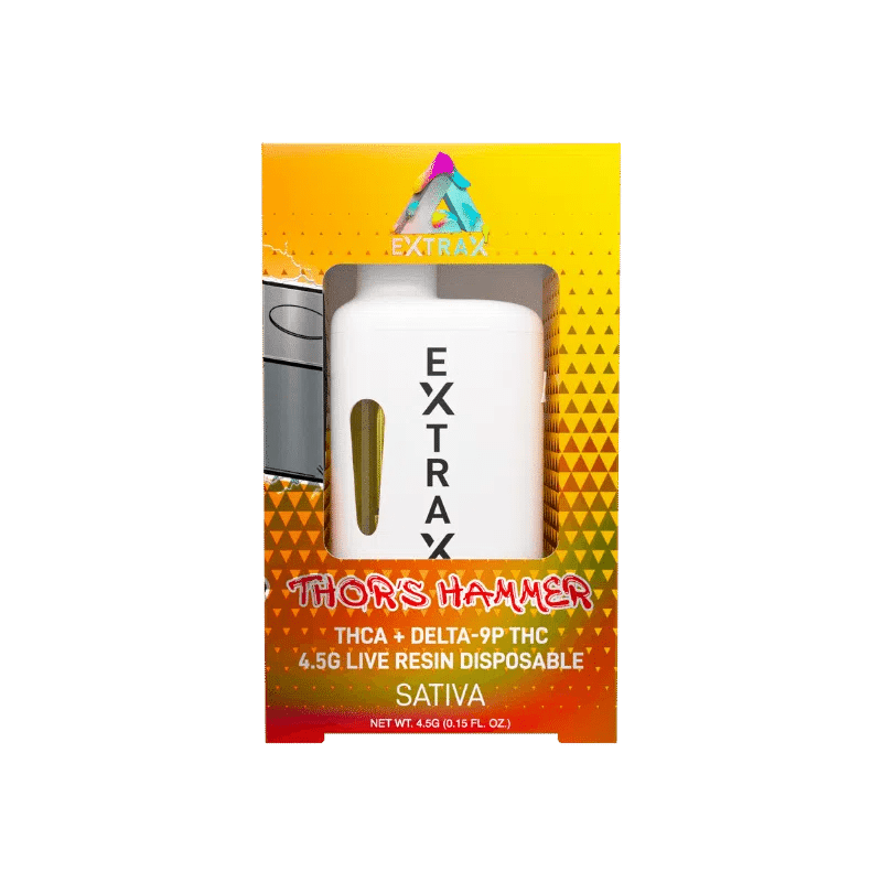Delta Extrax 4.5G Adios Blend Disposable - Thor's Hammer (Sativa)