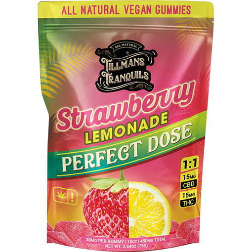 Tillmans Tranquils Strawberry Lemonade CBD + THC Gummies