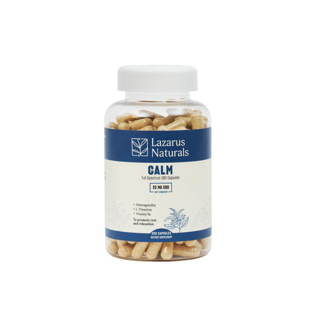Full Spectrum CBD Capsules for Calm – Lazarus Naturals