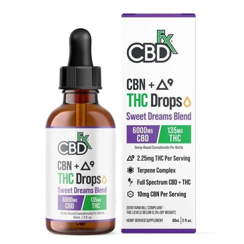 THC Oil + CBN - Sweet Dreams Blend - CBDfx - Image 2