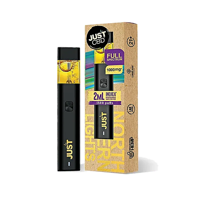 JustCBD Full Spectrum CBD Disposable Vape CBD 1000mg - Image 2