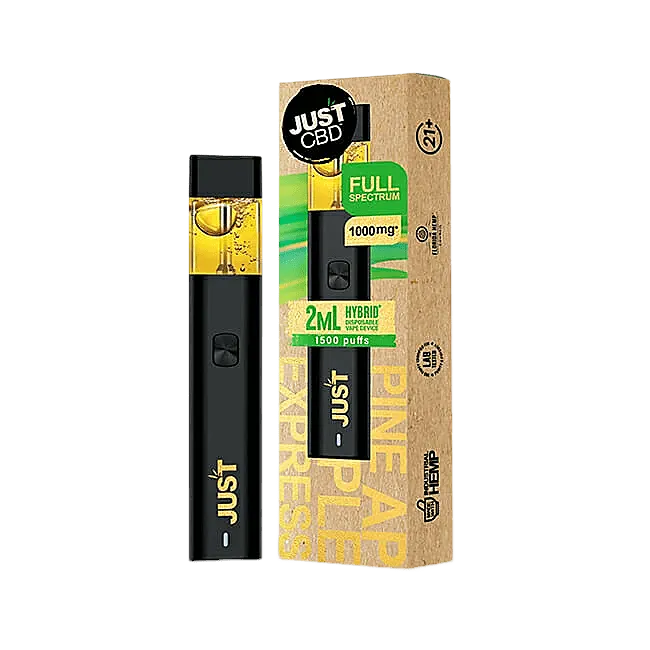 JustCBD Full Spectrum CBD Disposable Vape CBD 1000mg - Image 3
